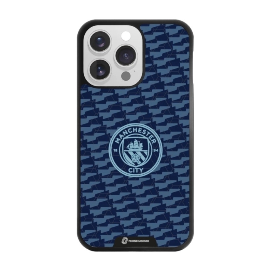 Phonecases3D iPhone 13 Pro Man City 3D mobilcover, sort billede 1