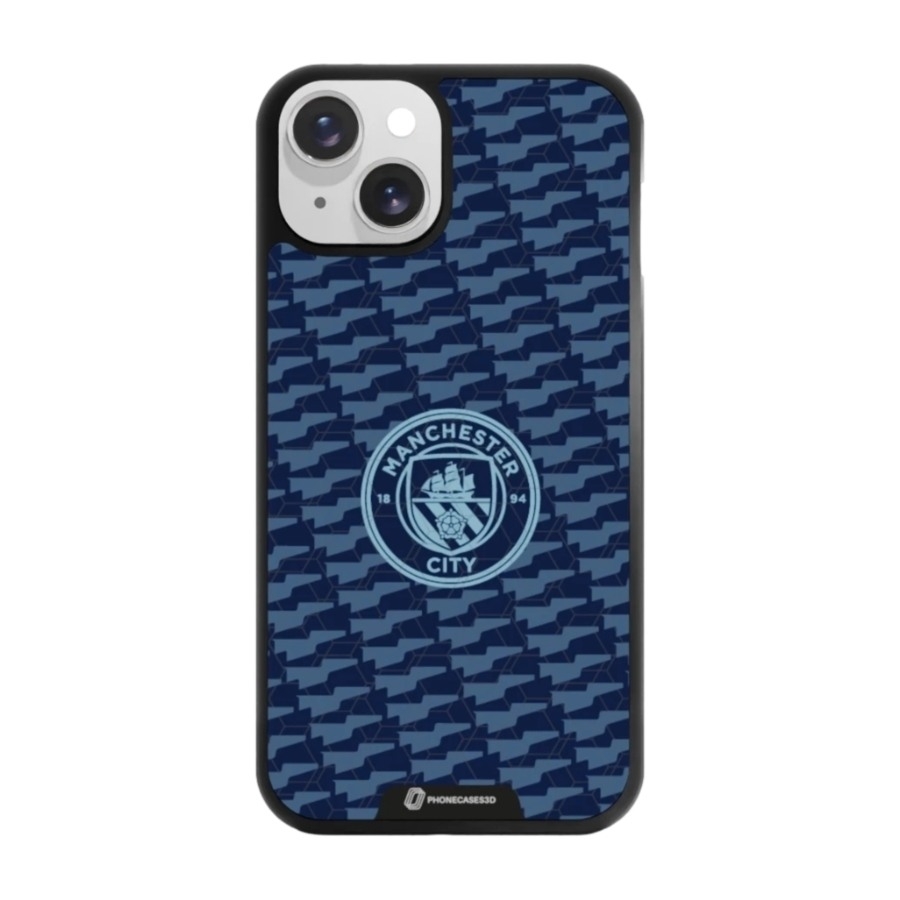 Phonecases3D iPhone 14 Man City 3D mobilcover, sort billede 1