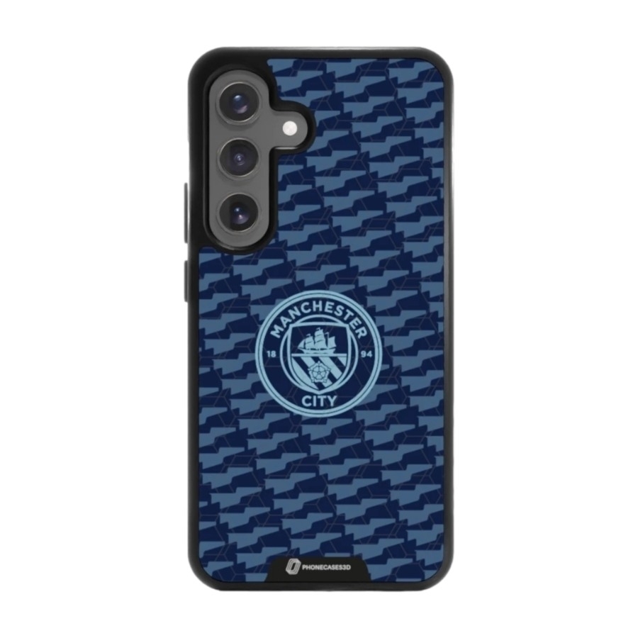 Phonecases3D Samsung Galaxy S25 Man City 3D mobilcover, sort billede 1