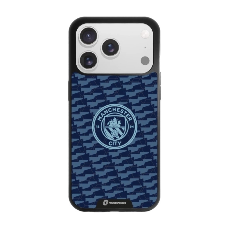 Phonecases3D iPhone 17 Pro Man City 3D mobilcover, sort billede 1