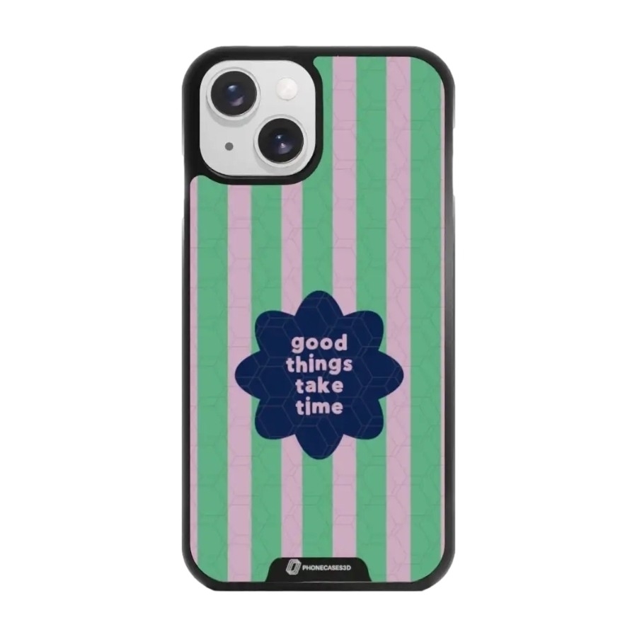 Phonecases3D iPhone 15 Jess Rachel Sharp 3D mobilcover, sort billede 1