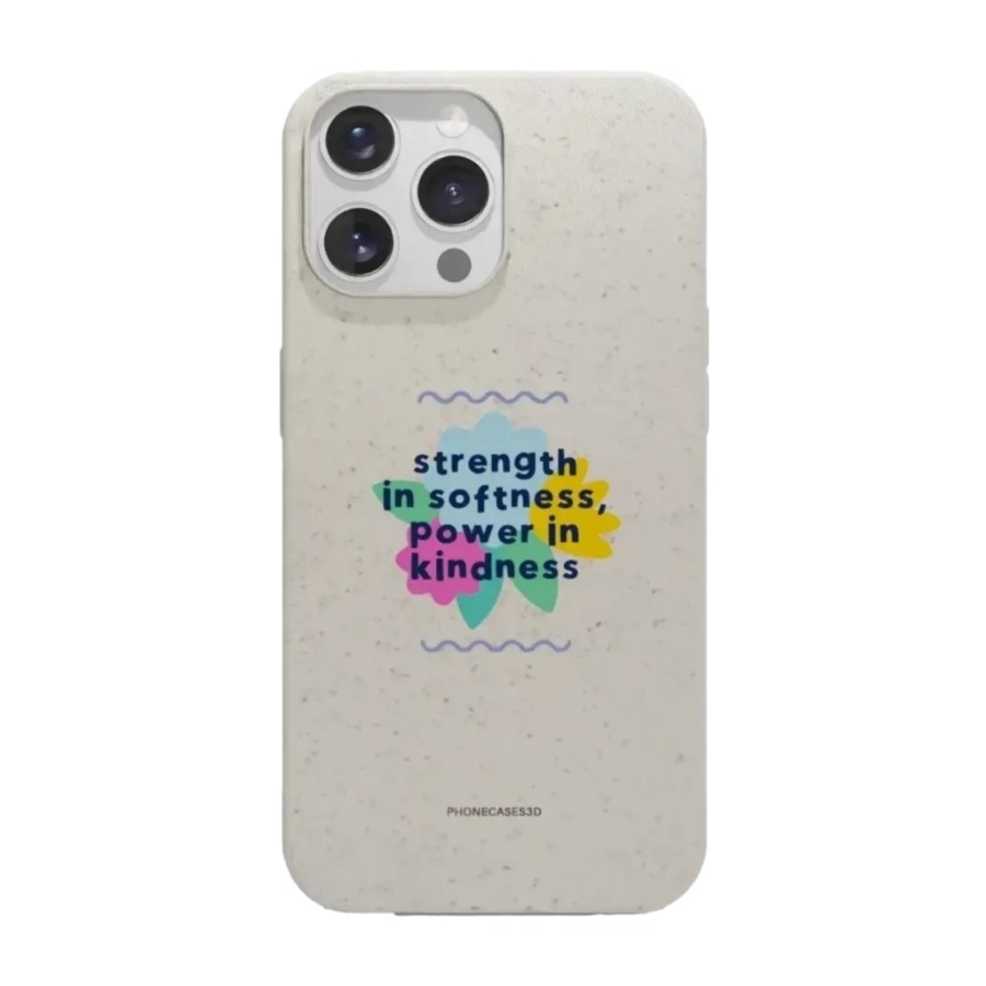 Phonecases3D iPhone 14 Pro Jess Rachel Sharp komposterbart cover, hvid billede 1