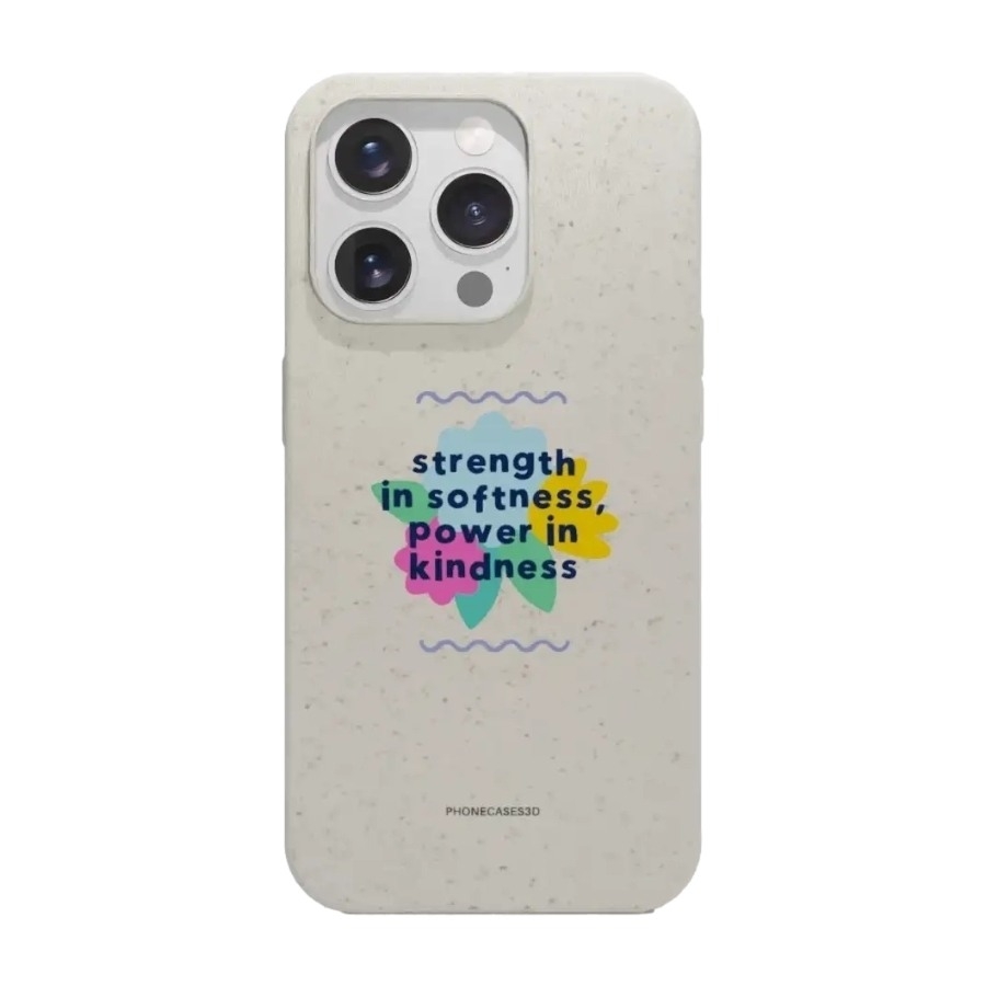Phonecases3D iPhone 16 Pro Jess Rachel Sharp komposterbart cover, hvid billede 1