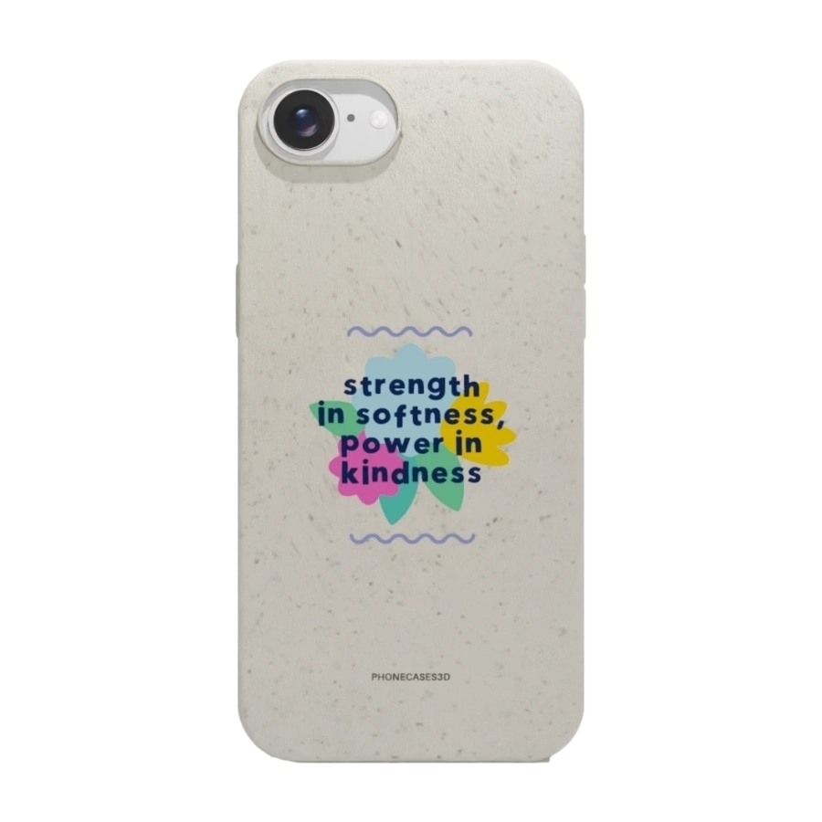 Phonecases3D iPhone 17e/16e Jess Rachel Sharp komposterbart cover, hvid billede 1