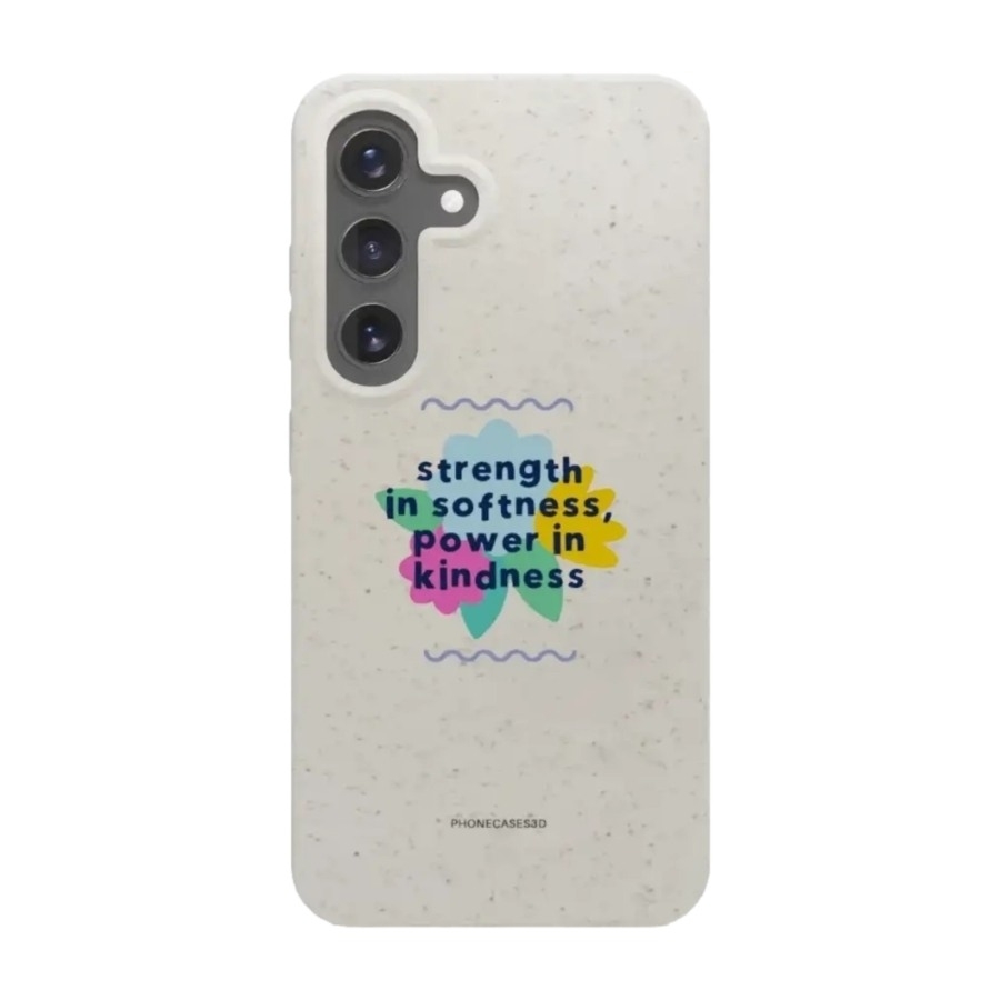 Phonecases3D Samsung Galaxy S25 Jess Rachel Sharp komposterbart cover, hvid billede 1
