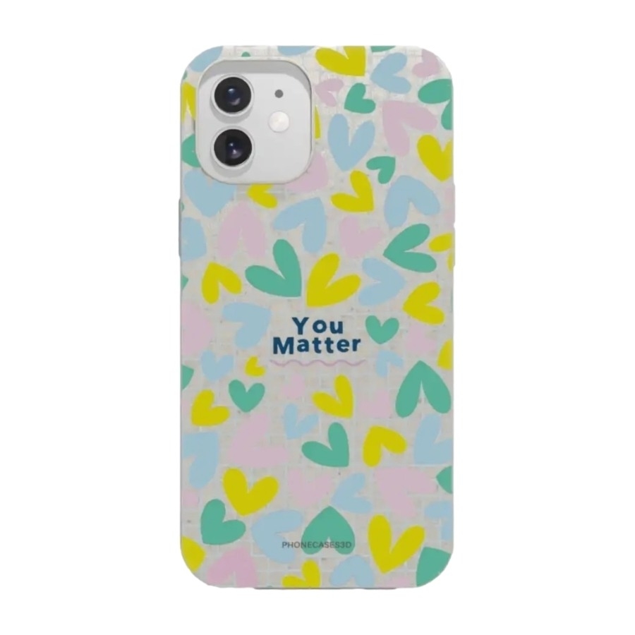 Phonecases3D iPhone 12 Jess Rachel Sharp komposterbart cover, hvid billede 1