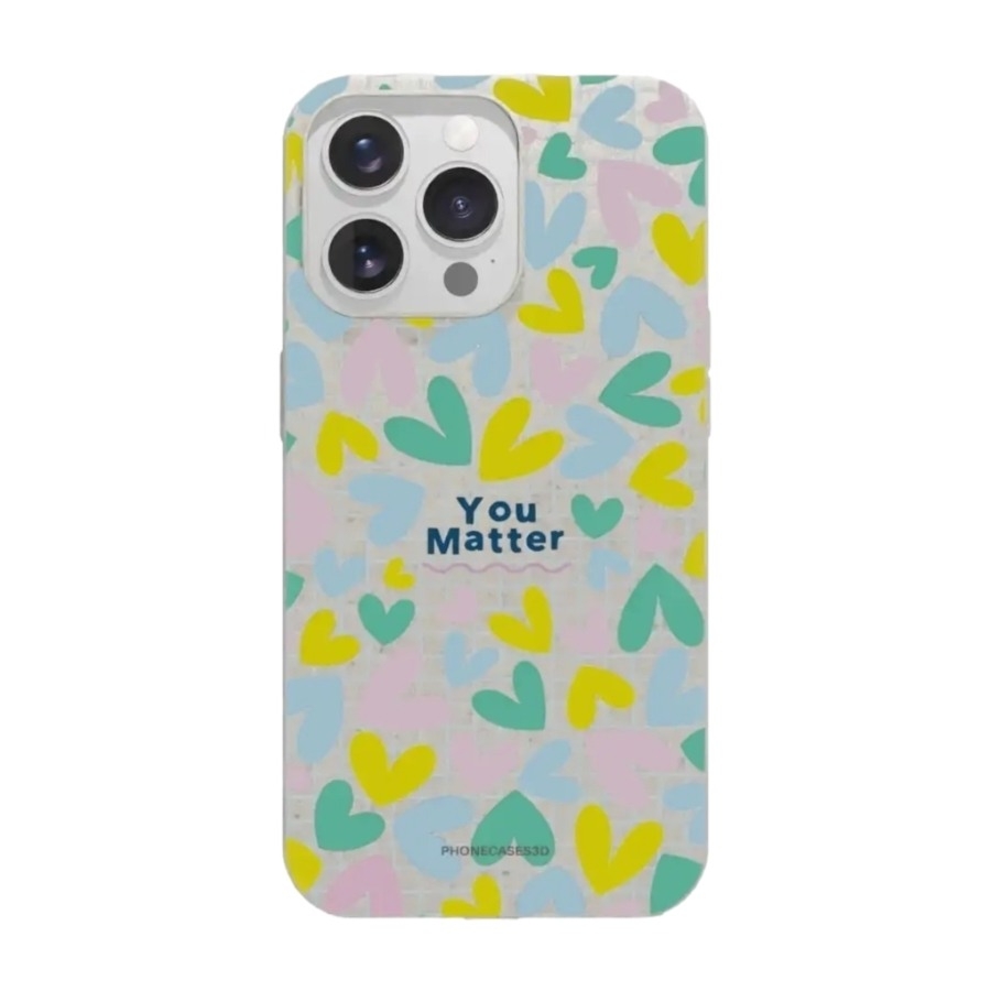 Phonecases3D iPhone 13 Pro Jess Rachel Sharp komposterbart cover, hvid billede 1