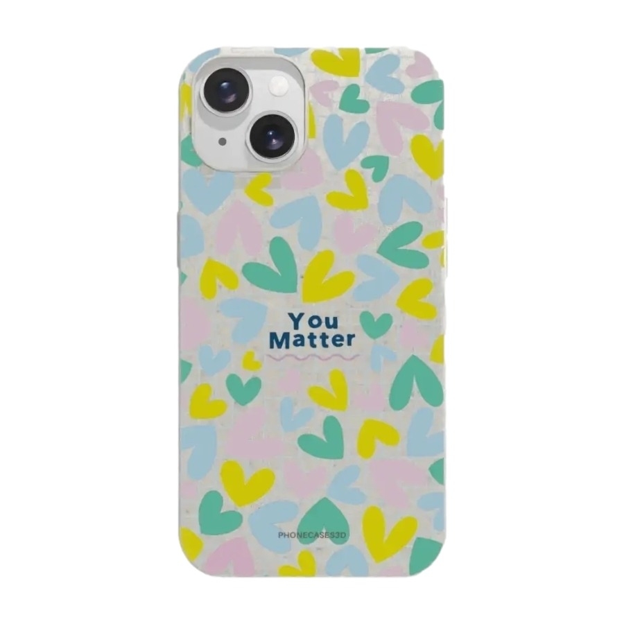 Phonecases3D iPhone 14 Jess Rachel Sharp komposterbart cover, hvid billede 1