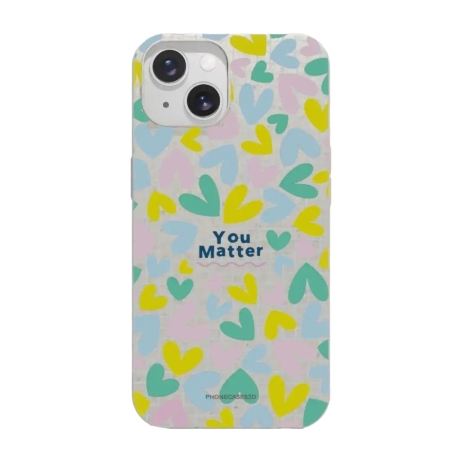 Phonecases3D iPhone 15 Jess Rachel Sharp komposterbart cover, hvid billede 1