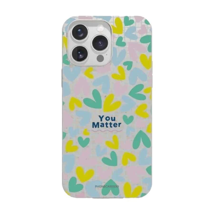 Phonecases3D iPhone 16 Pro Max Jess Rachel Sharp komposterbart cover, hvid billede 1