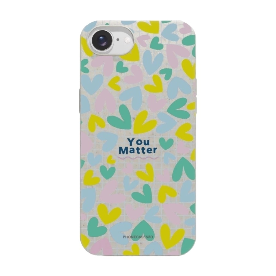 Phonecases3D iPhone 17e/16e Jess Rachel Sharp komposterbart cover, hvid billede 1