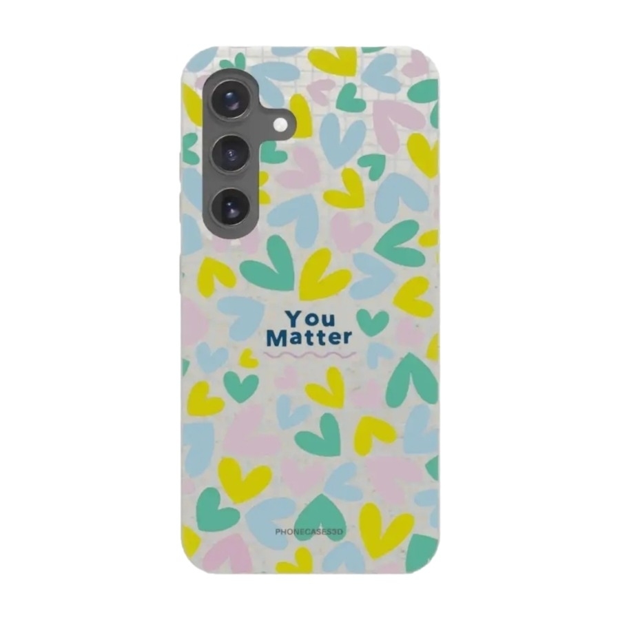 Phonecases3D Samsung Galaxy S25 Jess Rachel Sharp komposterbart cover, hvid billede 1