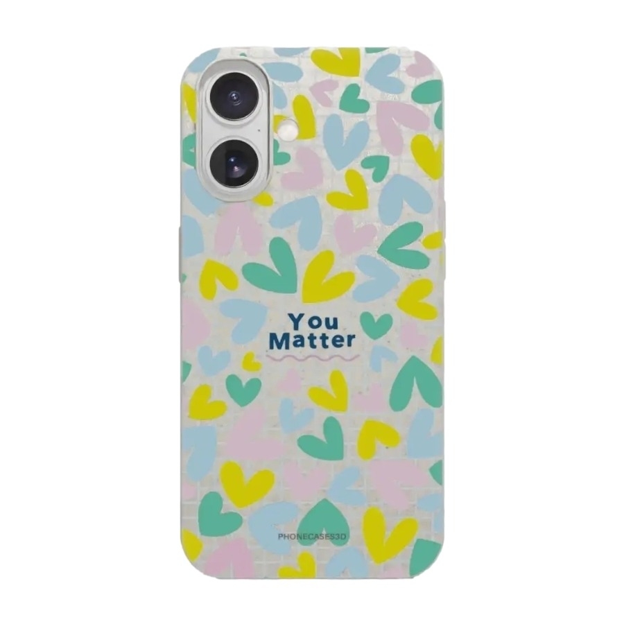 Phonecases3D iPhone 17 Jess Rachel Sharp komposterbart cover, hvid billede 1