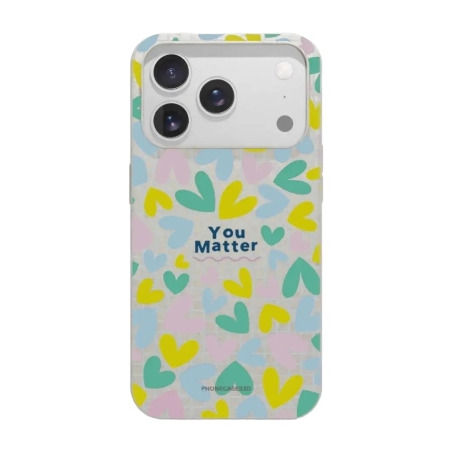 Phonecases3D iPhone 17 Pro Jess Rachel Sharp komposterbart cover, hvid billede 1