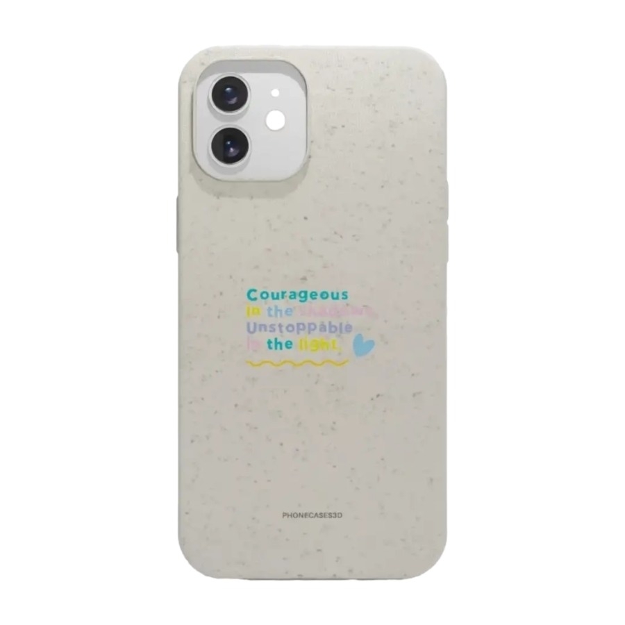 Phonecases3D iPhone 12 Jess Rachel Sharp komposterbart cover, hvid billede 1