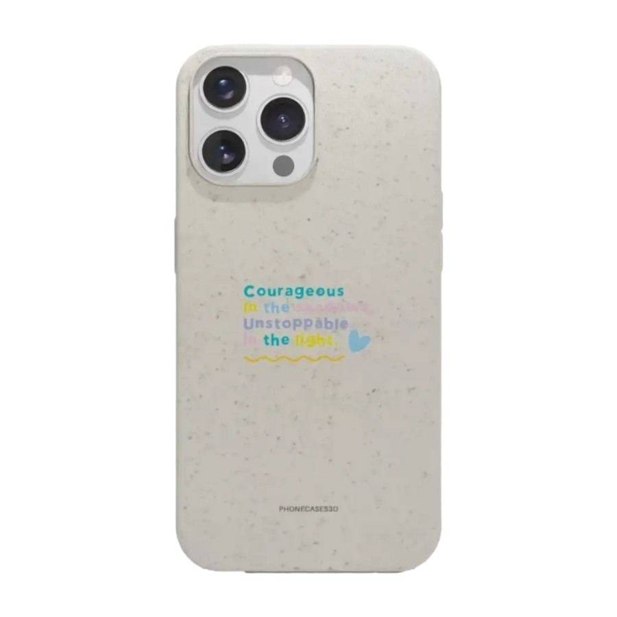 Phonecases3D iPhone 14 Pro Jess Rachel Sharp komposterbart cover, hvid billede 1