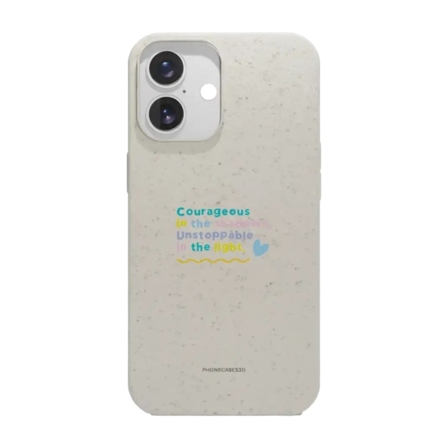 Phonecases3D iPhone 16 Jess Rachel Sharp komposterbart cover, hvid billede 1