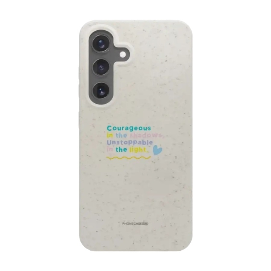 Phonecases3D Samsung Galaxy S25 Jess Rachel Sharp komposterbart cover, hvid billede 1