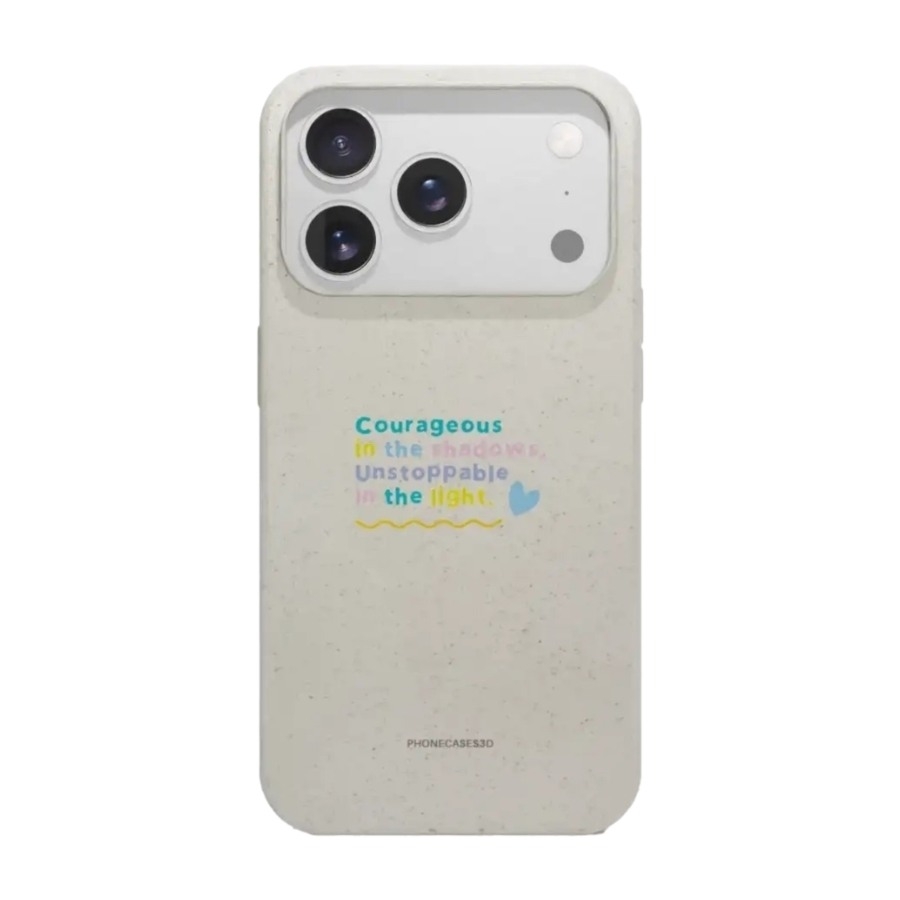 Phonecases3D iPhone 17 Pro Jess Rachel Sharp komposterbart cover, hvid billede 1