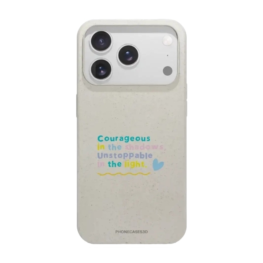 Phonecases3D iPhone 17 Pro Max Jess Rachel Sharp komposterbart cover, hvid billede 1