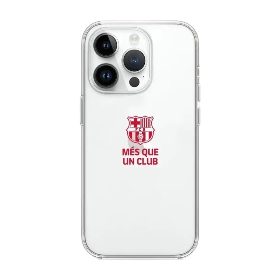 Phonecases3D iPhone 13 Pro FC Barcelona Clear case -mobilcover, sort billede 1