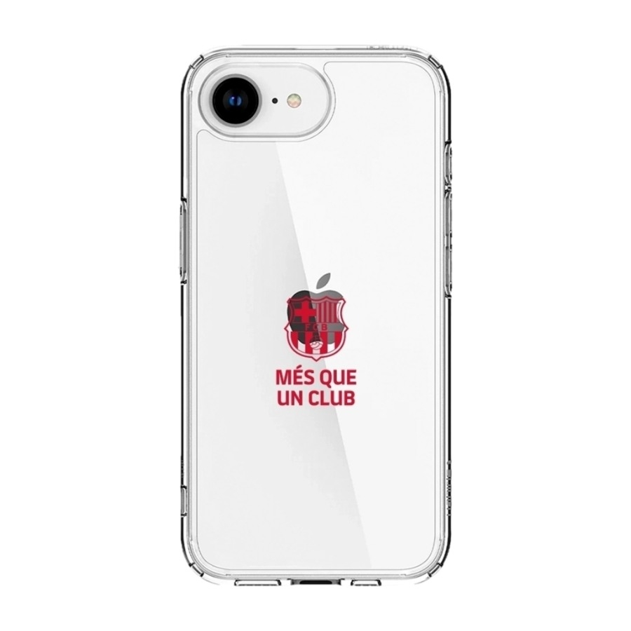 Phonecases3D iPhone 17e/16e FC Barcelona Clear case -mobilcover, sort billede 1