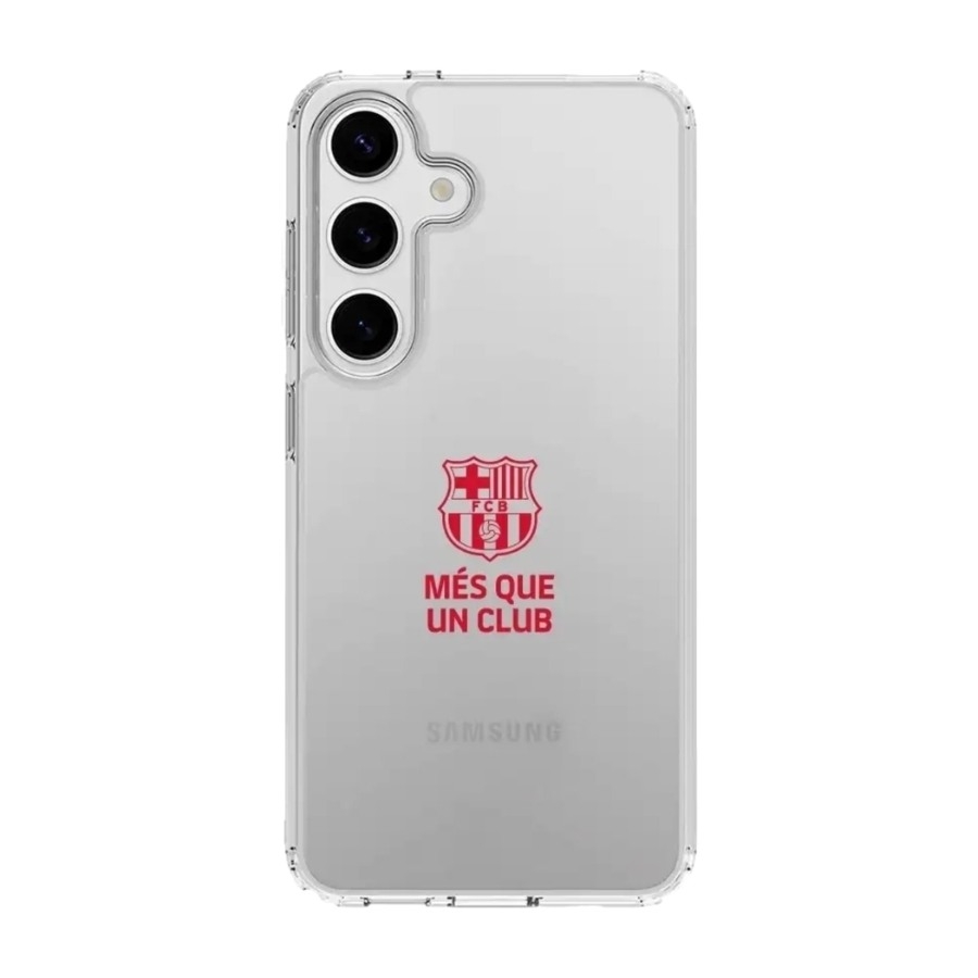 Phonecases3D Samsung Galaxy S25 FC Barcelona Clear case -mobilcover, sort billede 1