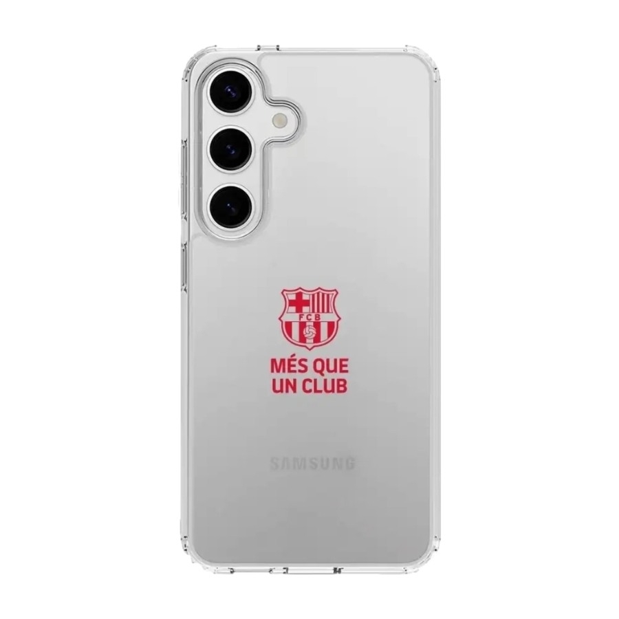 Phonecases3D Samsung Galaxy S25+ FC Barcelona Clear case -mobilcover, sort billede 1