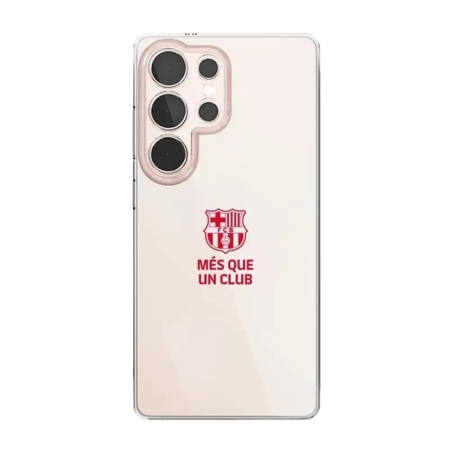 Phonecases3D Samsung Galaxy S25 Ultra FC Barcelona Clear case -mobilcover, sort billede 1
