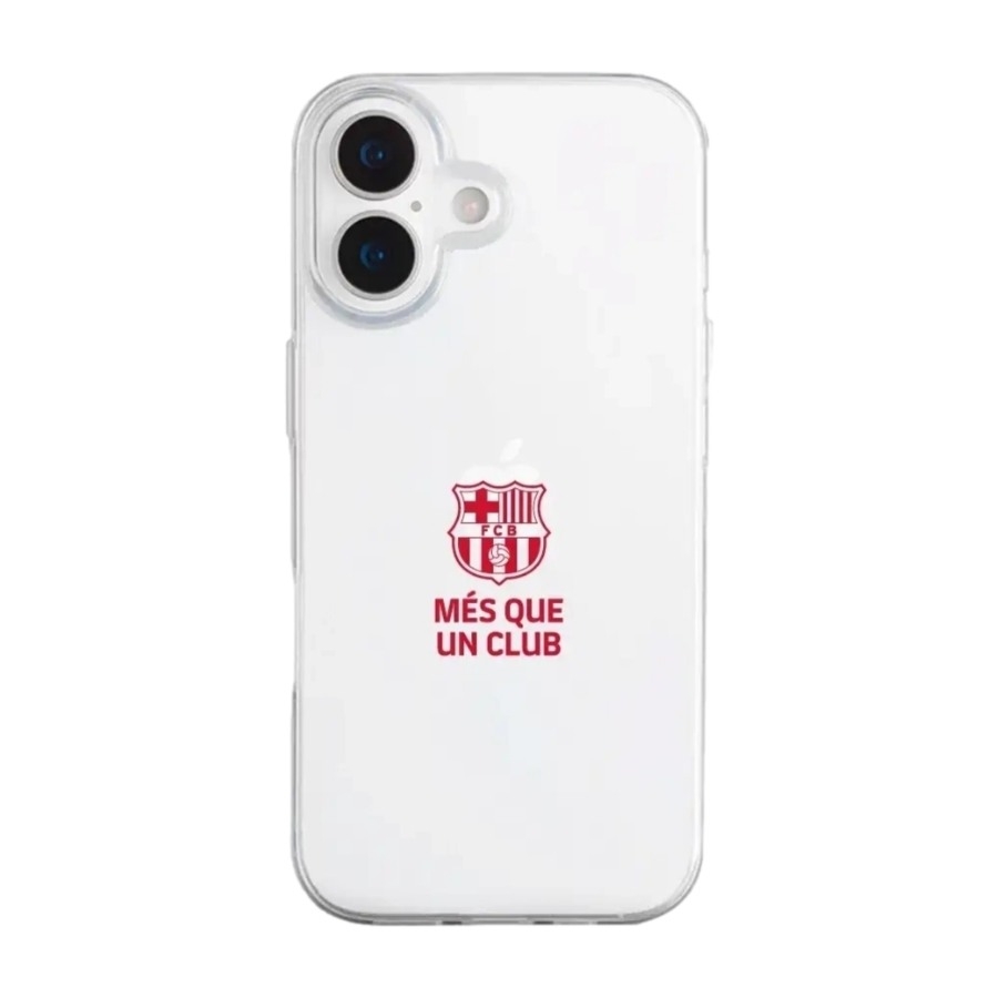 Phonecases3D iPhone 17 FC Barcelona Clear case -mobilcover, sort billede 1