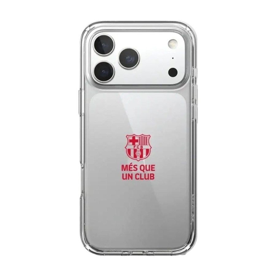 Phonecases3D iPhone 17 Pro FC Barcelona Clear case -mobilcover, sort billede 1