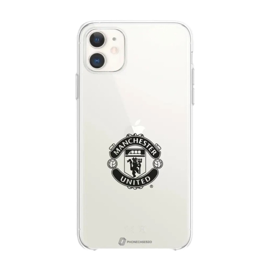 Phonecases3D iPhone 11 Manchester United FC Clear case -mobilcover, hvid billede 1
