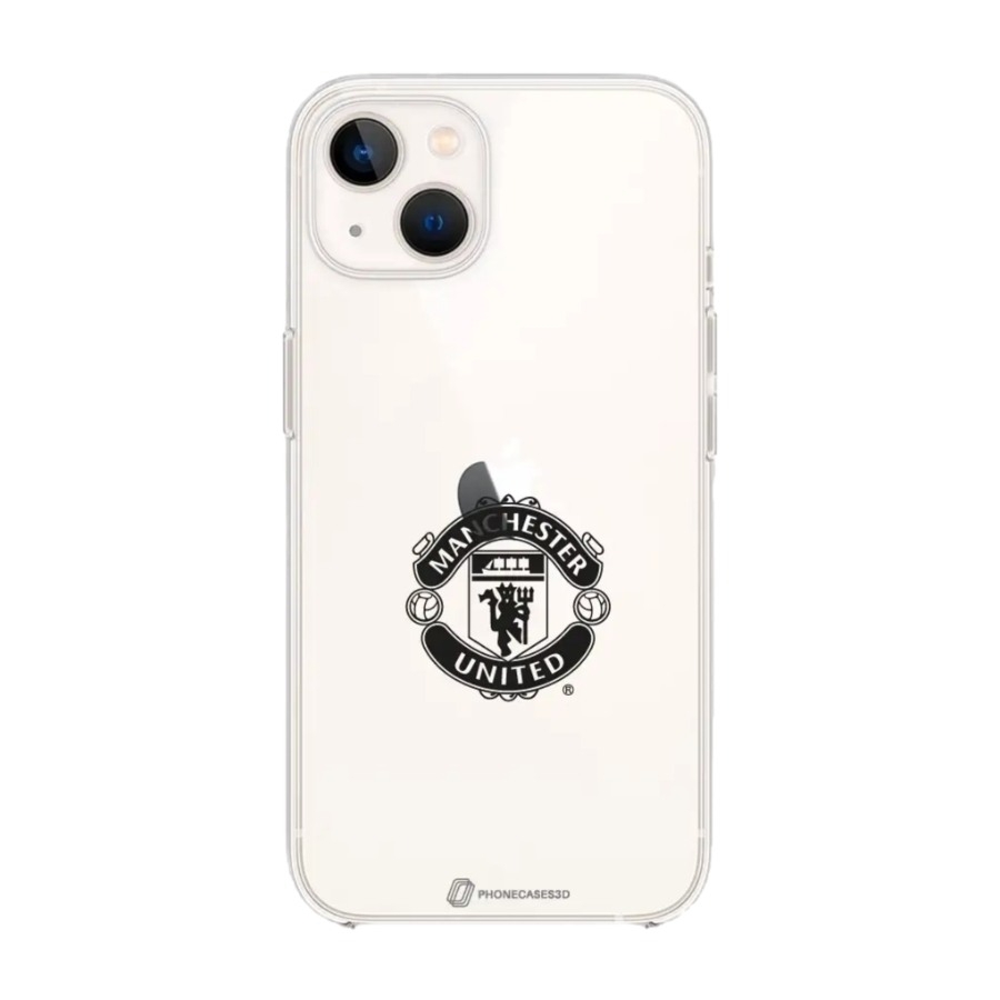 Phonecases3D iPhone 13 Manchester United FC Clear case -mobilcover, hvid billede 1