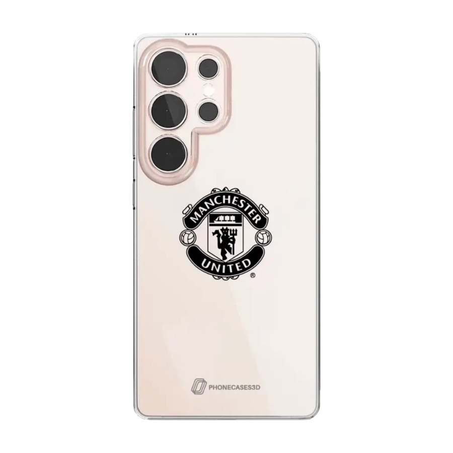 Phonecases3D Samsung Galaxy S25 Ultra Manchester United FC Clear case -mobilcover, hvid billede 1
