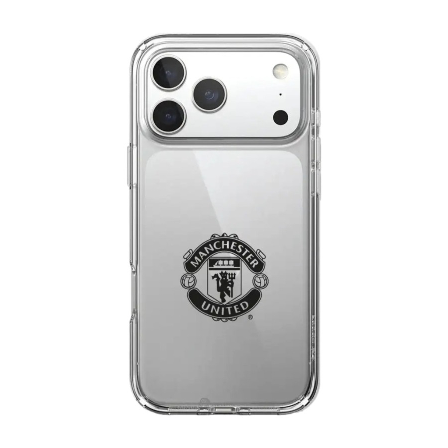 Phonecases3D iPhone 17 Pro Manchester United FC Clear case -mobilcover, hvid billede 1