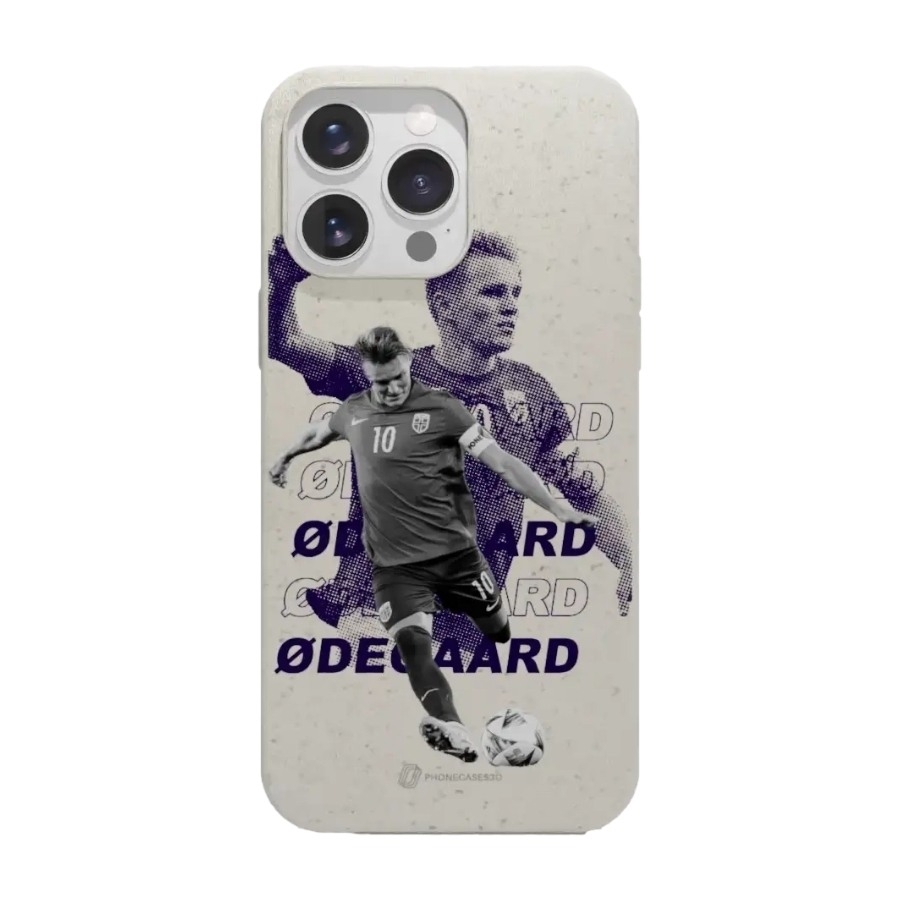 Phonecases3D iPhone 16 Pro Max Norges Fotballforbund Ødegaard komposterbart cover, hvid billede 1