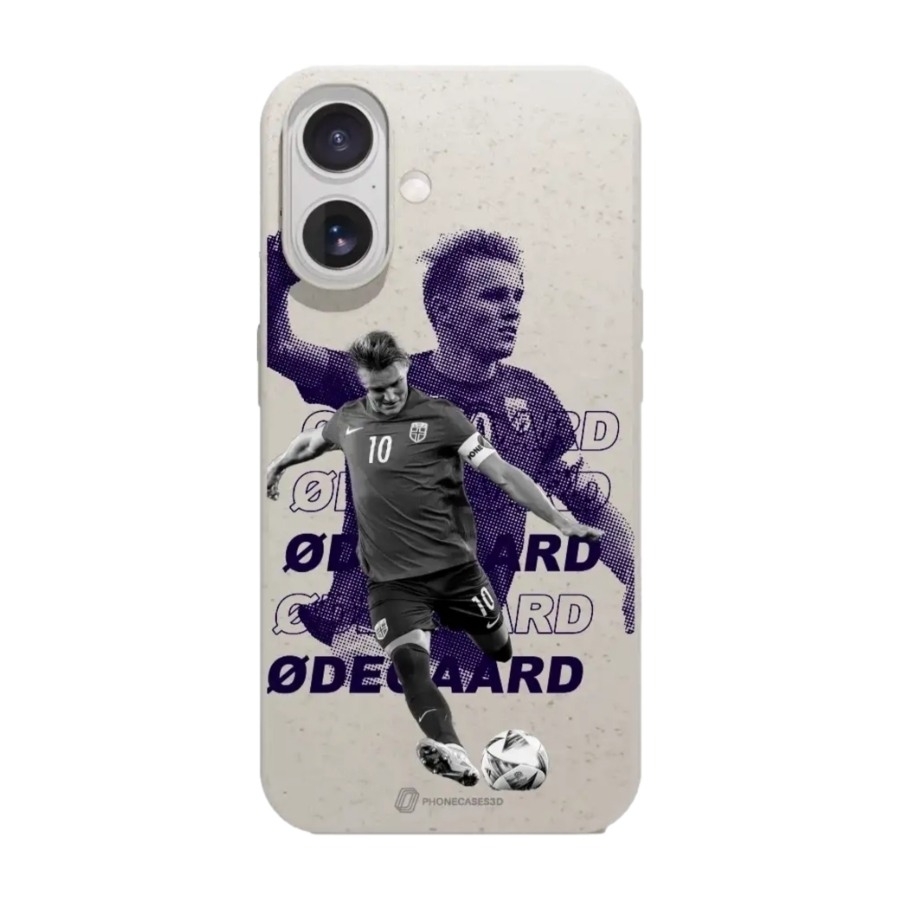 Phonecases3D iPhone 17 Norges Fotballforbund Ødegaard komposterbart cover, hvid billede 1