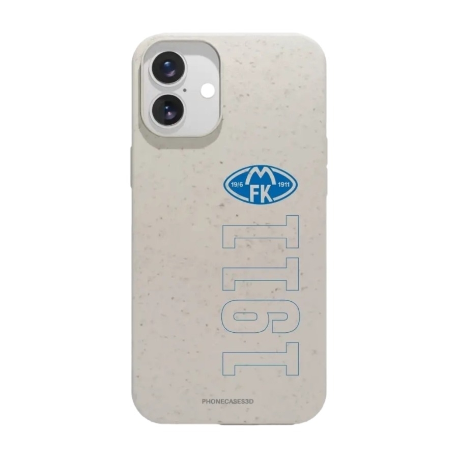 Phonecases3D iPhone 16 Plus Molde FK komposterbart cover, hvid billede 1