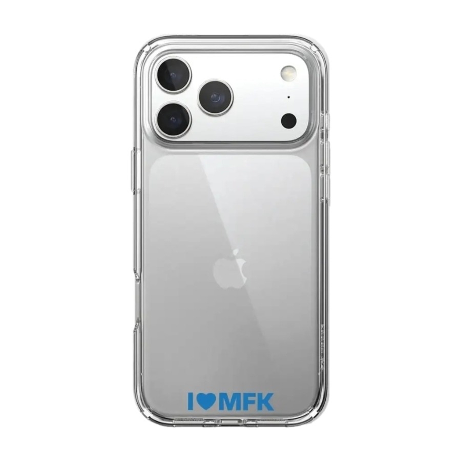 Phonecases3D iPhone 17 Pro Molde FK Clear case -mobilcover, hvid billede 1