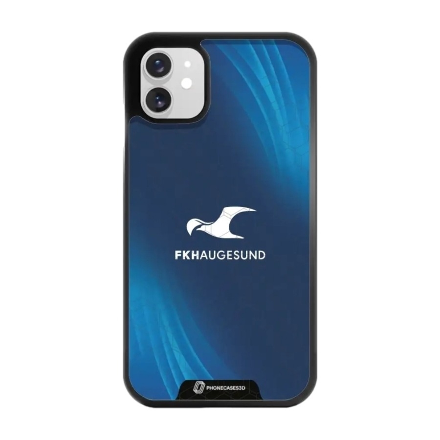 Phonecases3D iPhone 11 FK Haugesund 3D mobilcover, sort billede 1