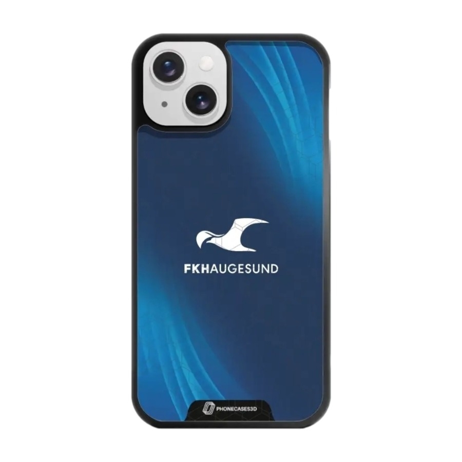 Phonecases3D iPhone 13 FK Haugesund 3D mobilcover, sort billede 1