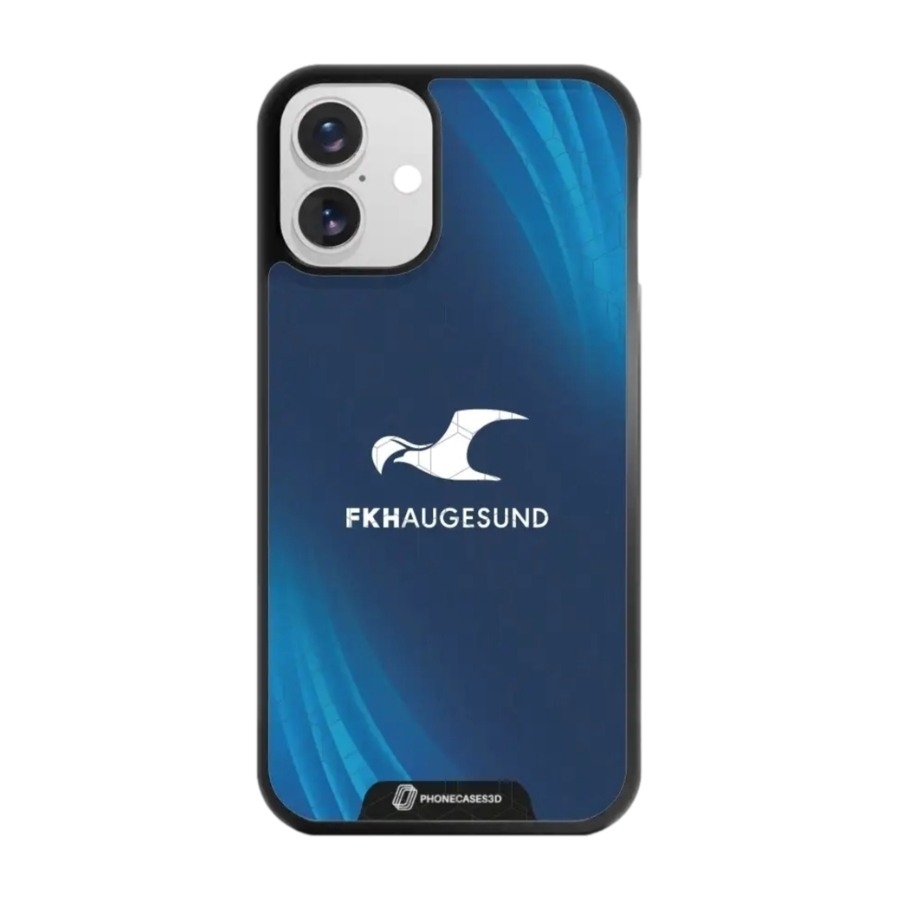 Phonecases3D iPhone 16 Plus FK Haugesund 3D mobilcover, sort billede 1