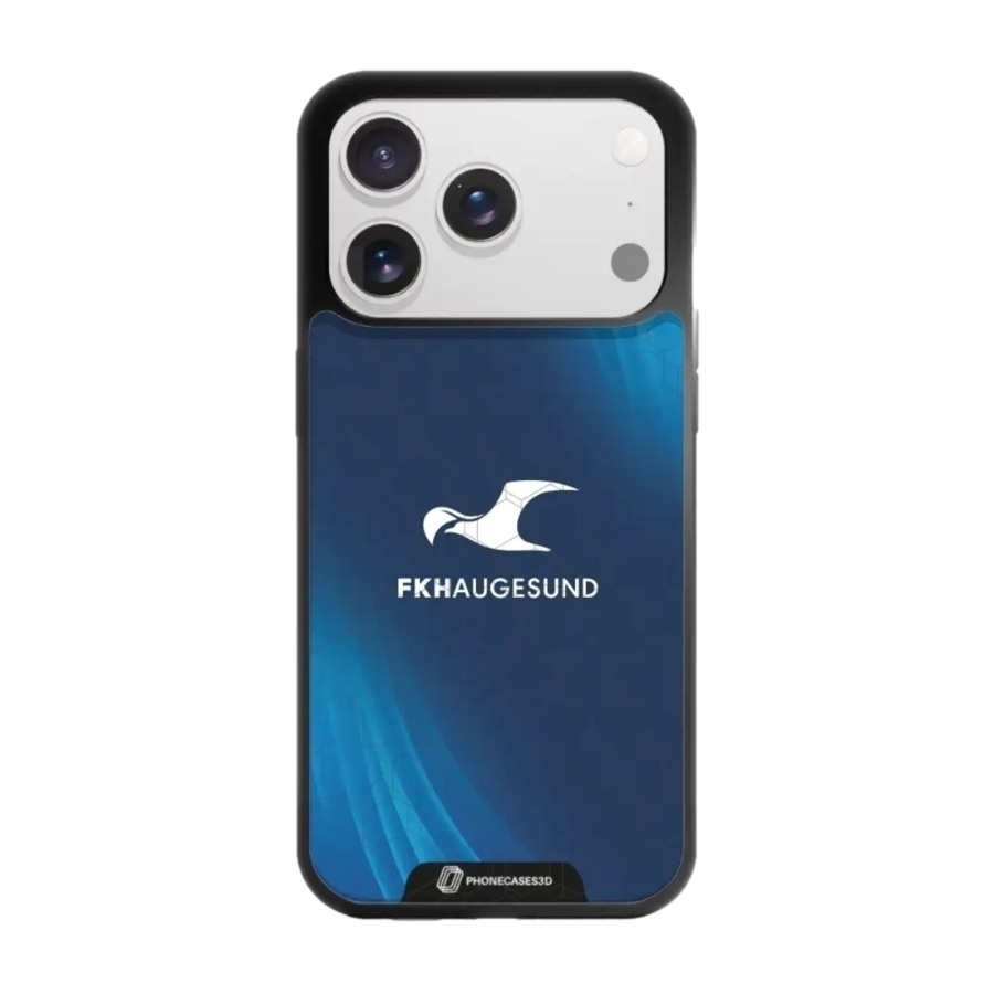 Phonecases3D iPhone 17 Pro FK Haugesund 3D mobilcover, sort billede 1