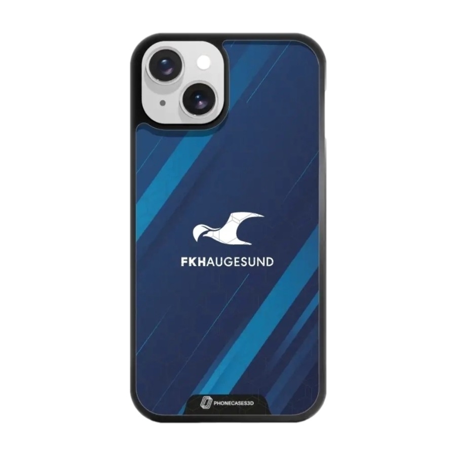Phonecases3D iPhone 14 FK Haugesund 3D mobilcover, sort billede 1