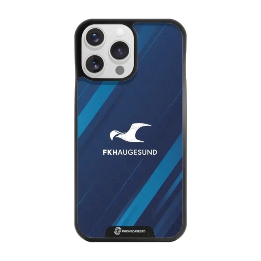 Phonecases3D iPhone 14 Pro FK Haugesund 3D mobilcover, sort billede 1