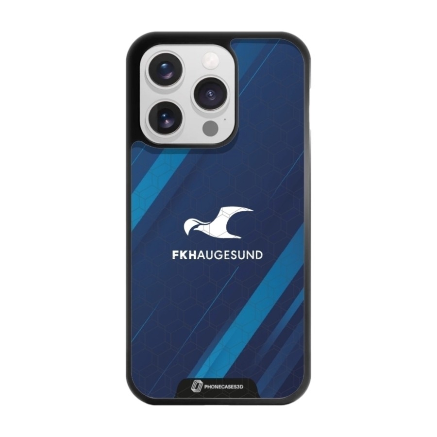 Phonecases3D iPhone 16 Pro FK Haugesund 3D mobilcover, sort billede 1