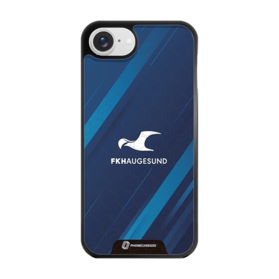 Phonecases3D iPhone 17e/16e FK Haugesund 3D mobilcover, sort billede 1