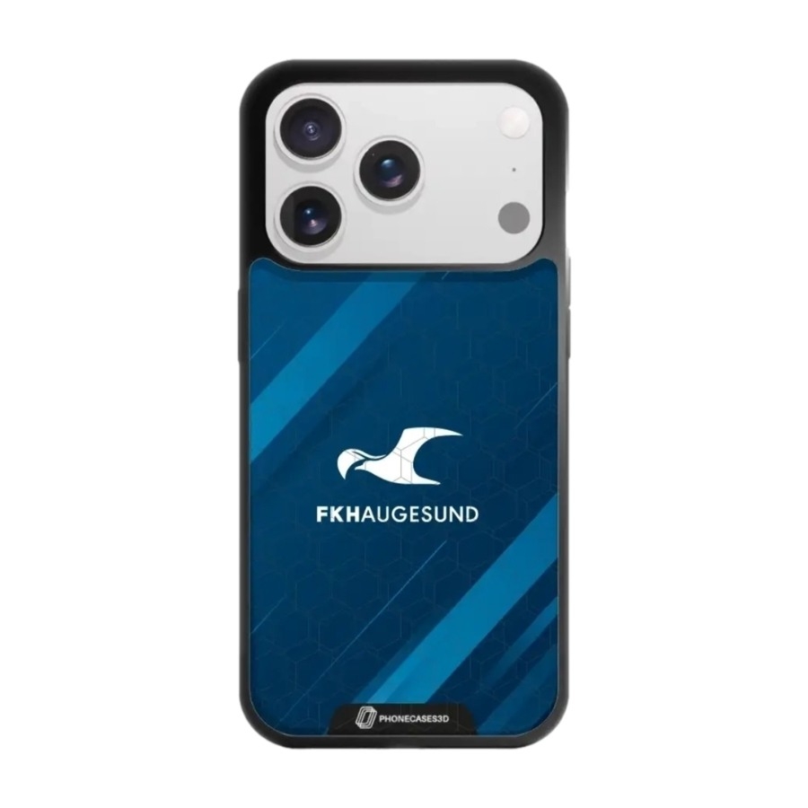 Phonecases3D iPhone 17 Pro Max FK Haugesund 3D mobilcover, sort billede 1