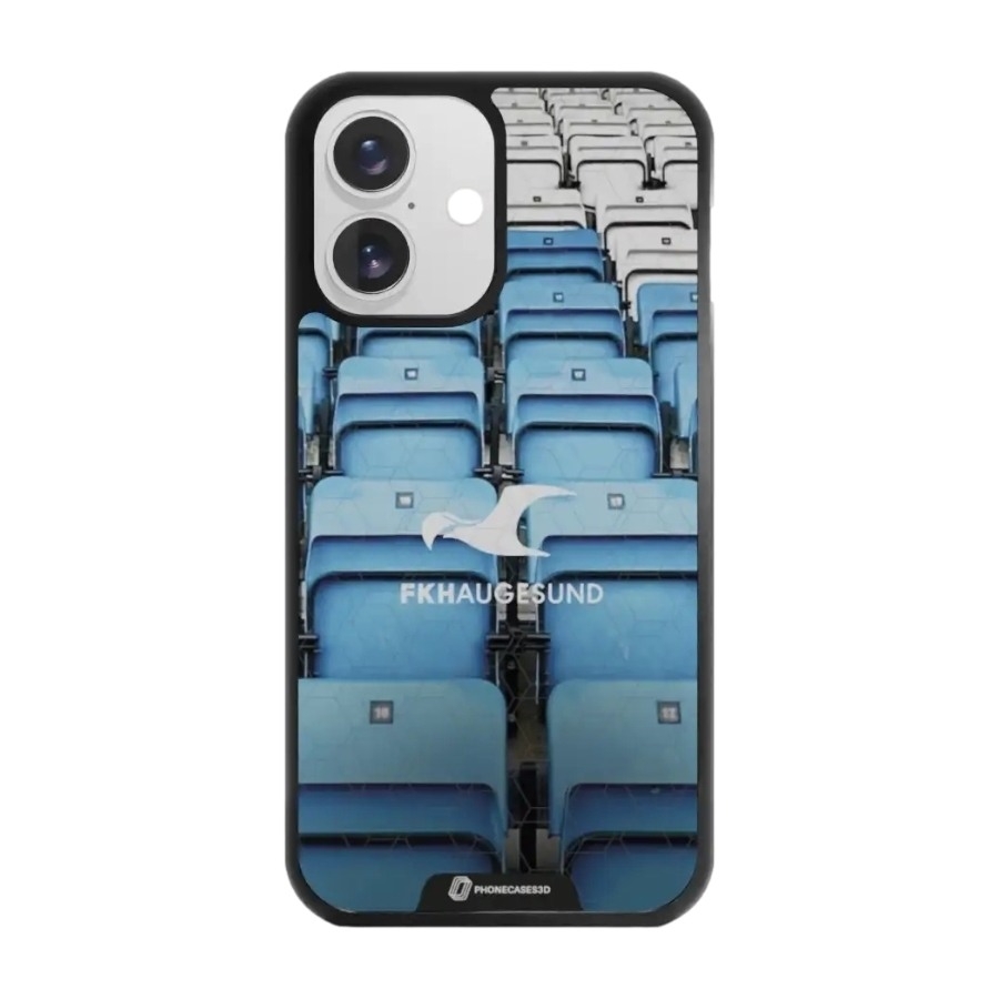 Phonecases3D iPhone 16 FK Haugesund 3D mobilcover, sort billede 1