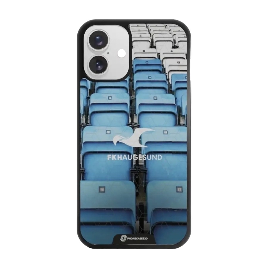 Phonecases3D iPhone 16 Plus FK Haugesund 3D mobilcover, sort billede 1